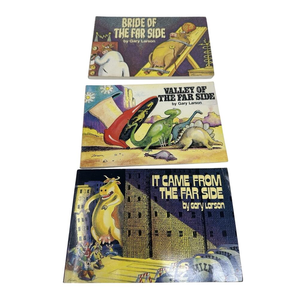 Lot of 3 The Far Side Gallery Comic Book Collections Gary Larson Softcover